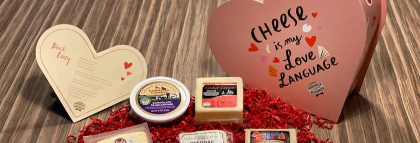 Cheese Lovers Could Win Personalized Heart Shaped Boxes of Cheese