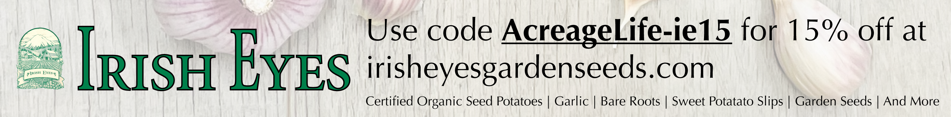 Irish Eyes Garden Seeds ROS 01/01-01/31/26