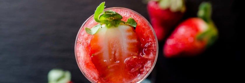 Showstopping Strawberry Bellini