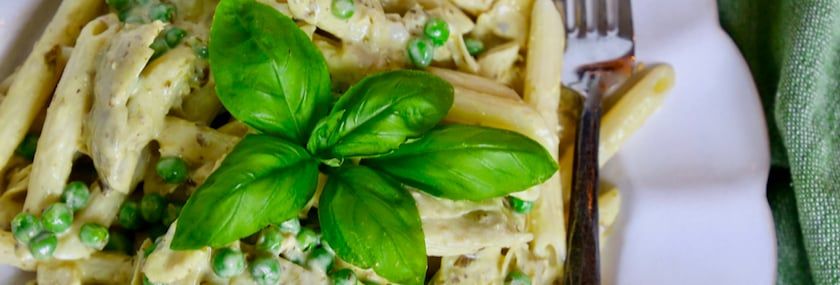 A+ for This Cool Artichoke, Pea, and Pesto Pasta Salad