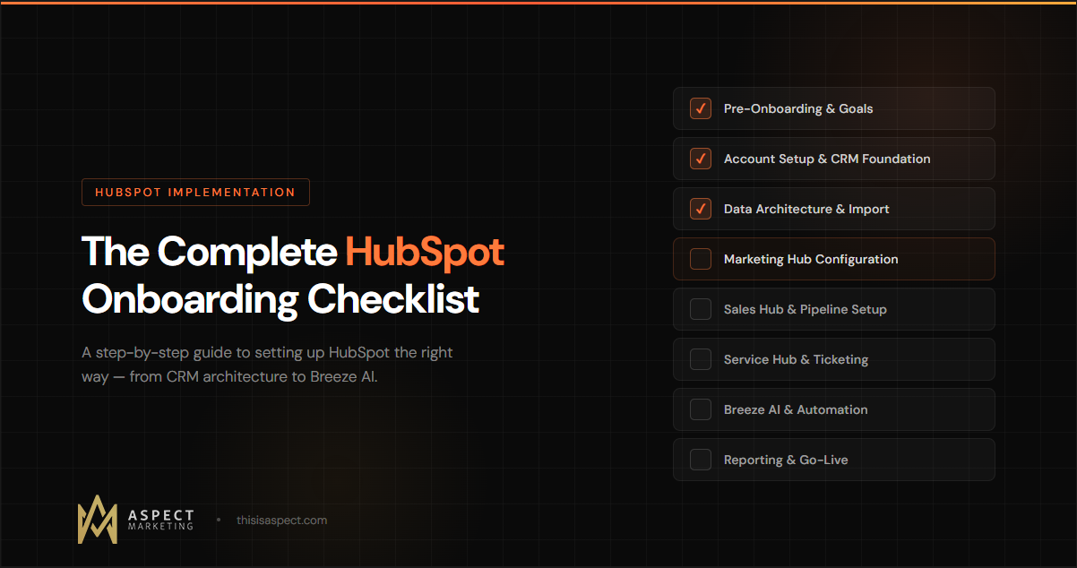The Complete HubSpot Onboarding Checklist for 2026