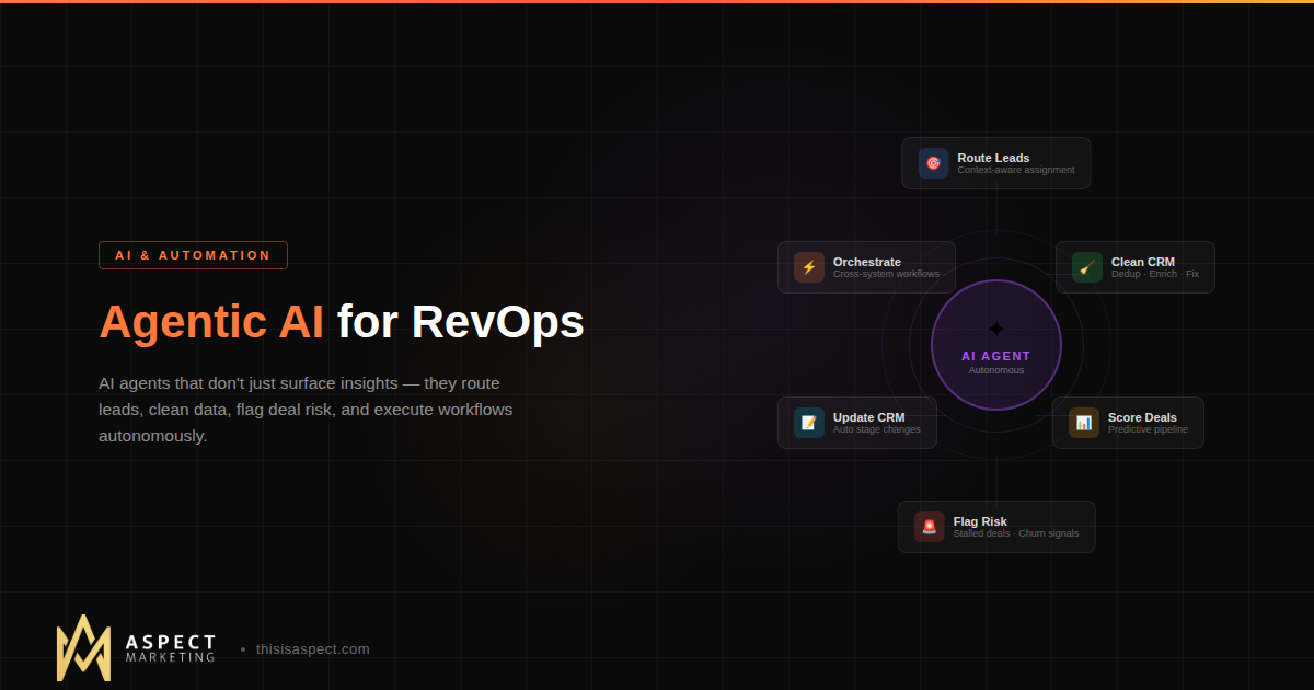 Agentic AI for RevOps: What It Is and Why It's Coming for Your Manual Processes