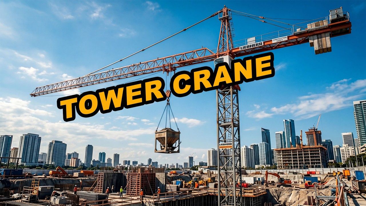 Tower crane construction video production