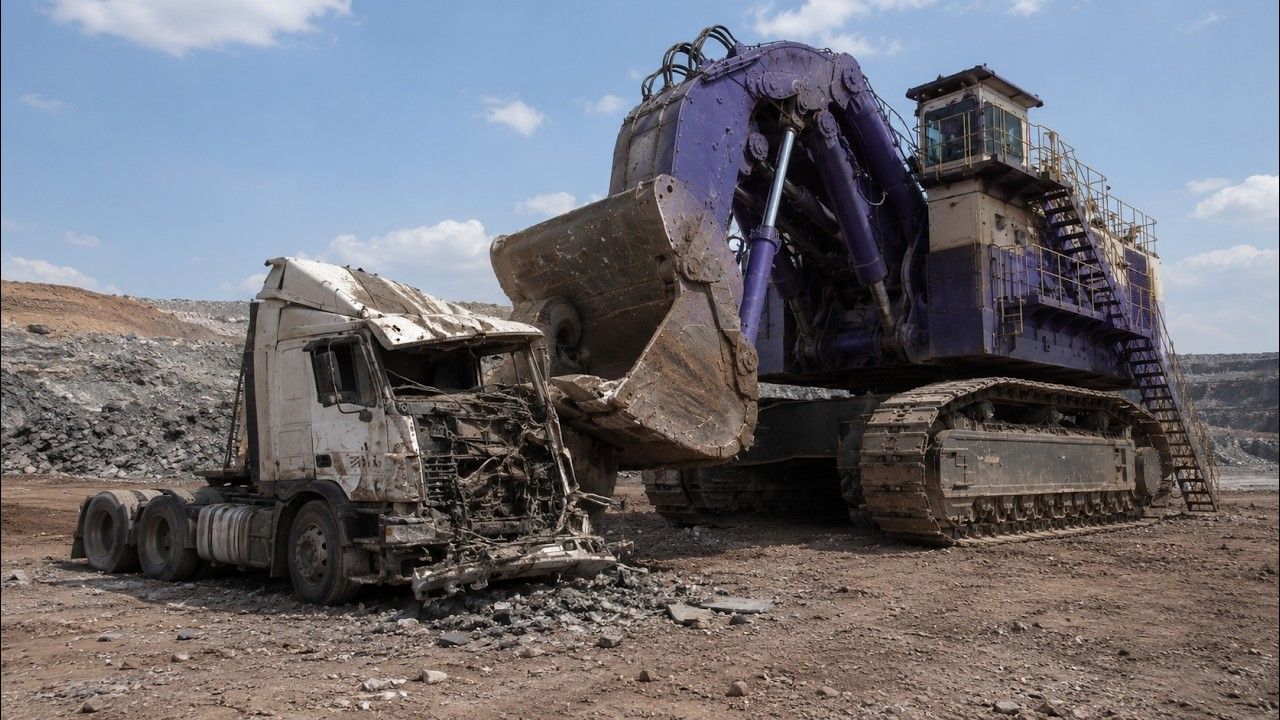 World’s biggest excavator video production