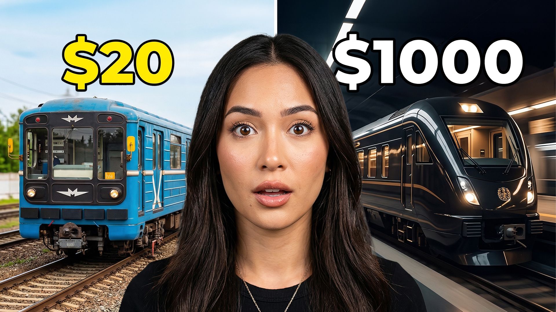 20$ train vs 1000$ train