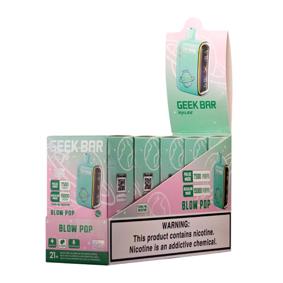 Bulk Geek Bar Pulse 15000 Disposable Vapes - 5 pack(wholesale)