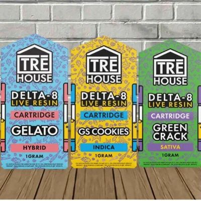 TRĒ House Delta-8 + Live THCA Disposable Vape Pen (1g) – 5 Pack (Wholesale)