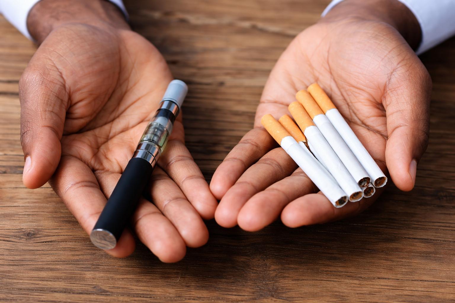 cigarette vs vaping