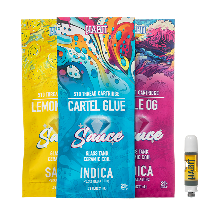 Habit THCa Sauce Vape Cartridge (1g) – 10 Pack (Wholesale)