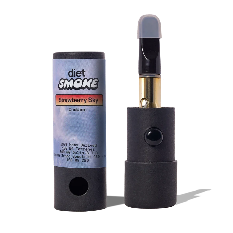 Diet Smoke 1g Vape Cartridge - Strawberry Cough