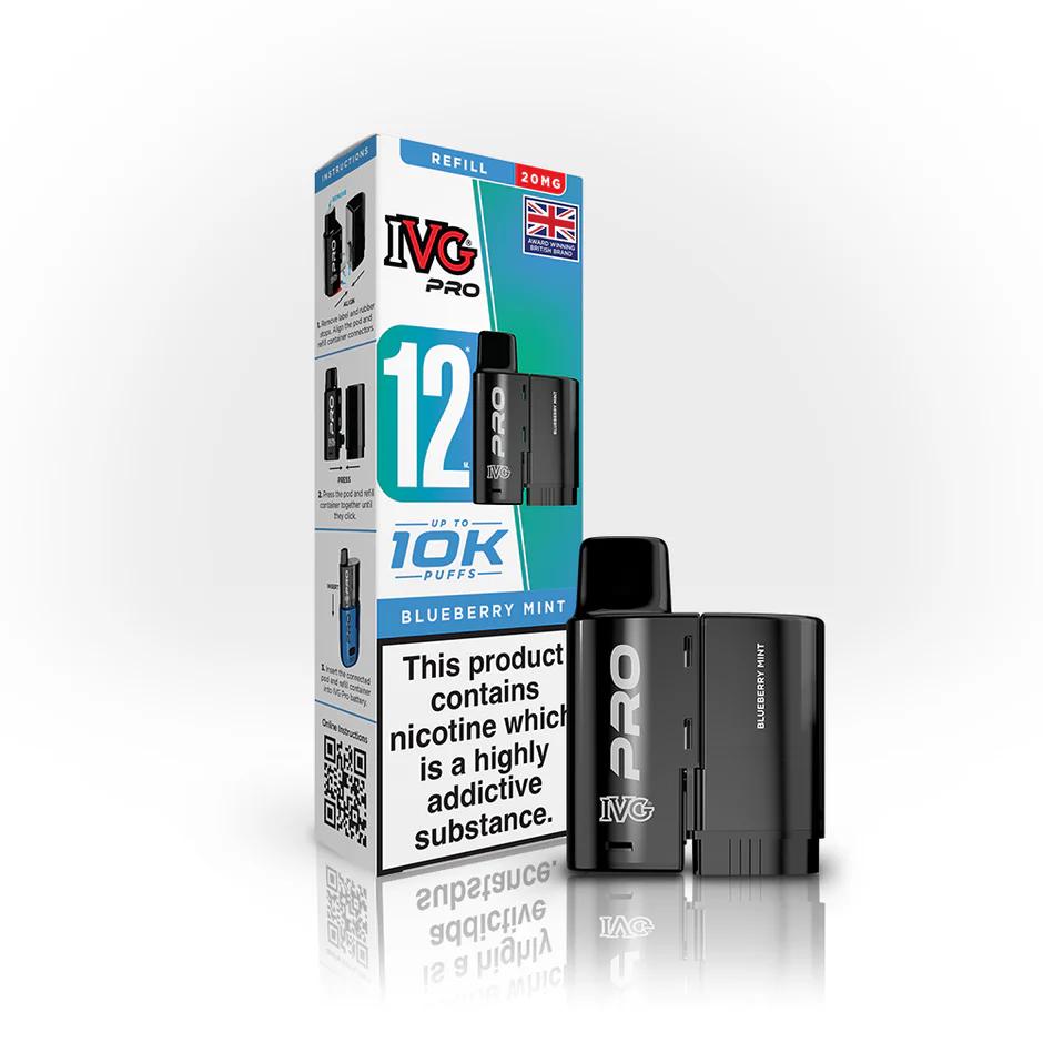IVG Pro 12 Prefilled Pod Vape Kit - Classic Menthol (5 Pack)
