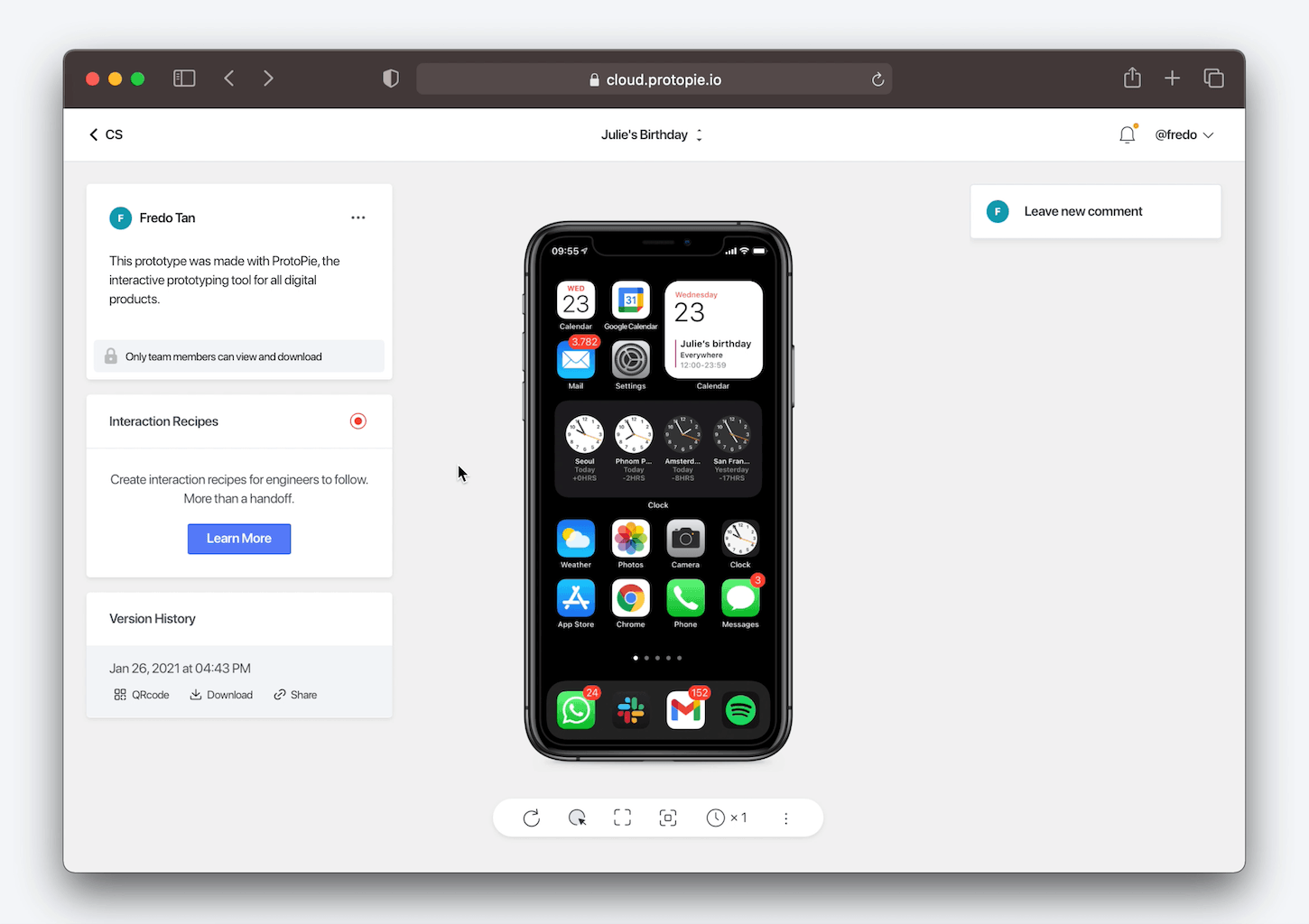 Activating the password protection gif