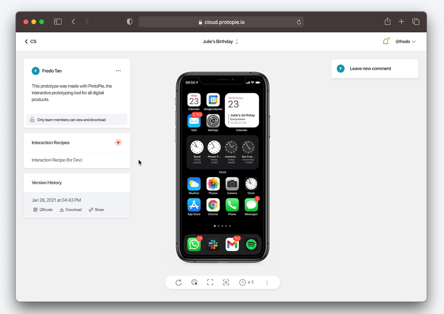 Change the access settings and make interaction recipe public gif