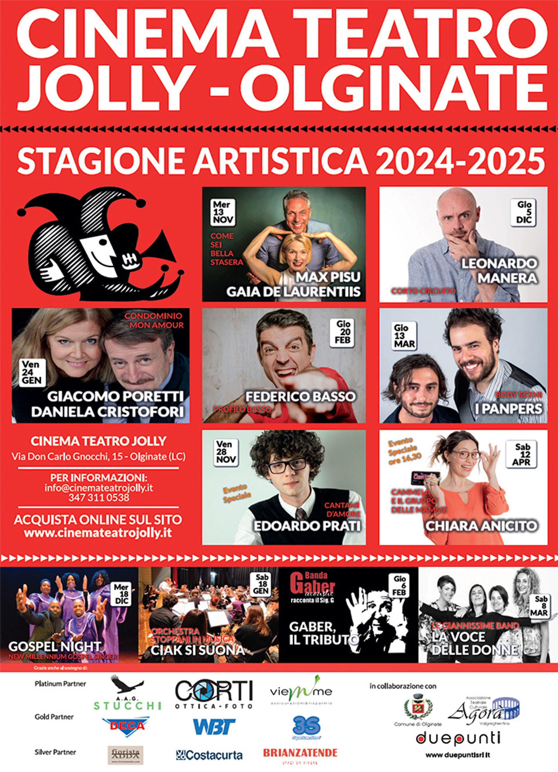 Stagione Artistica Cinema Teatro Jolly 24/25