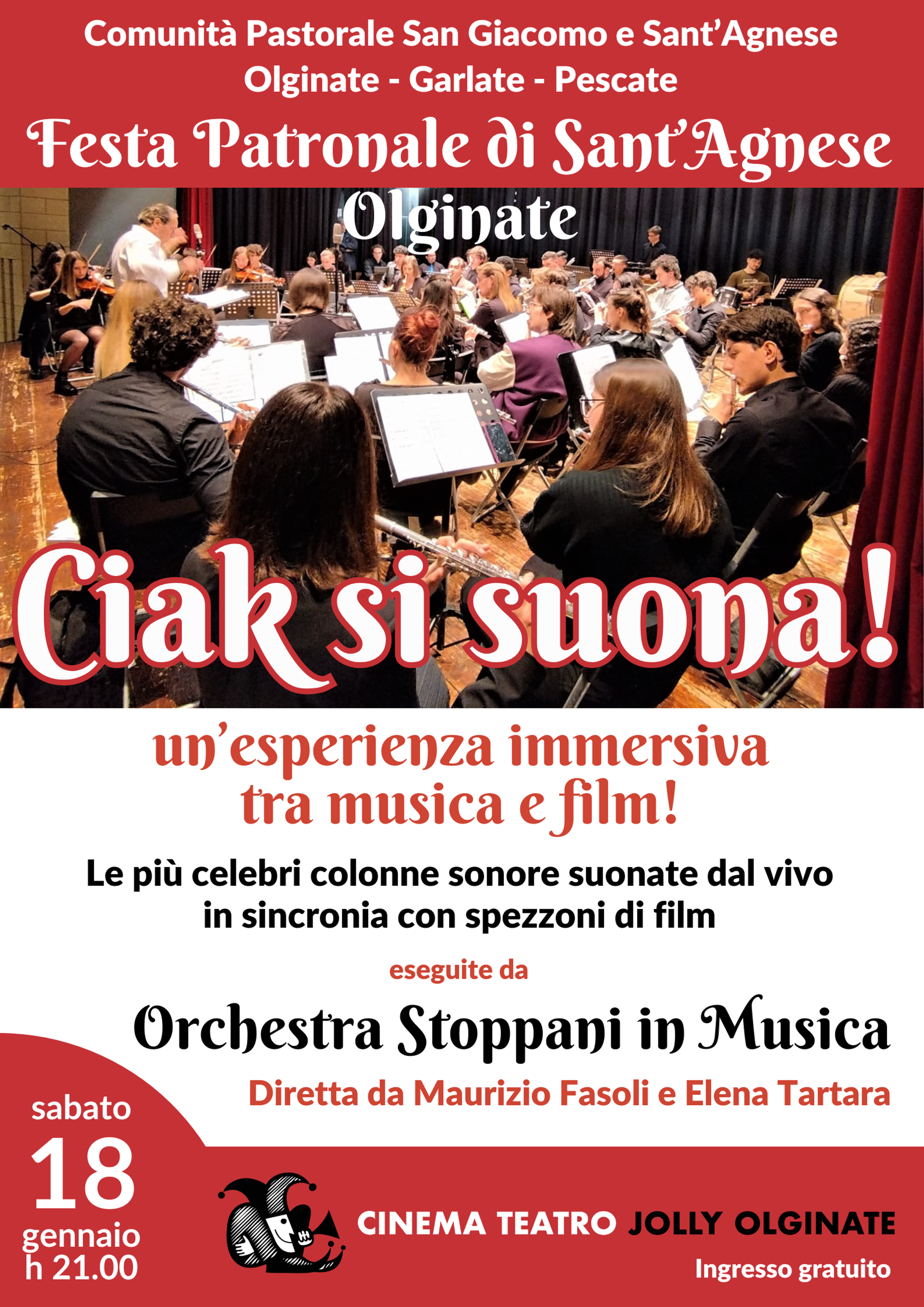 Orchestra Stoppani in musica "Ciak, si suona!