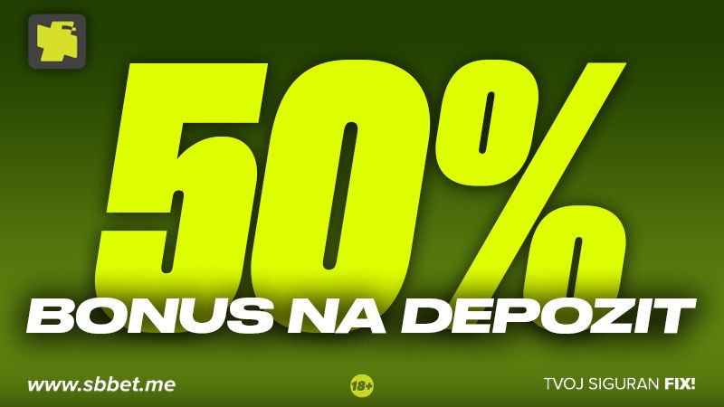 50% BONUS NA DEPOZIT!