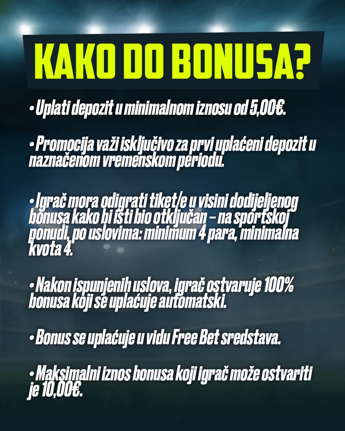 Kako do bonusa?