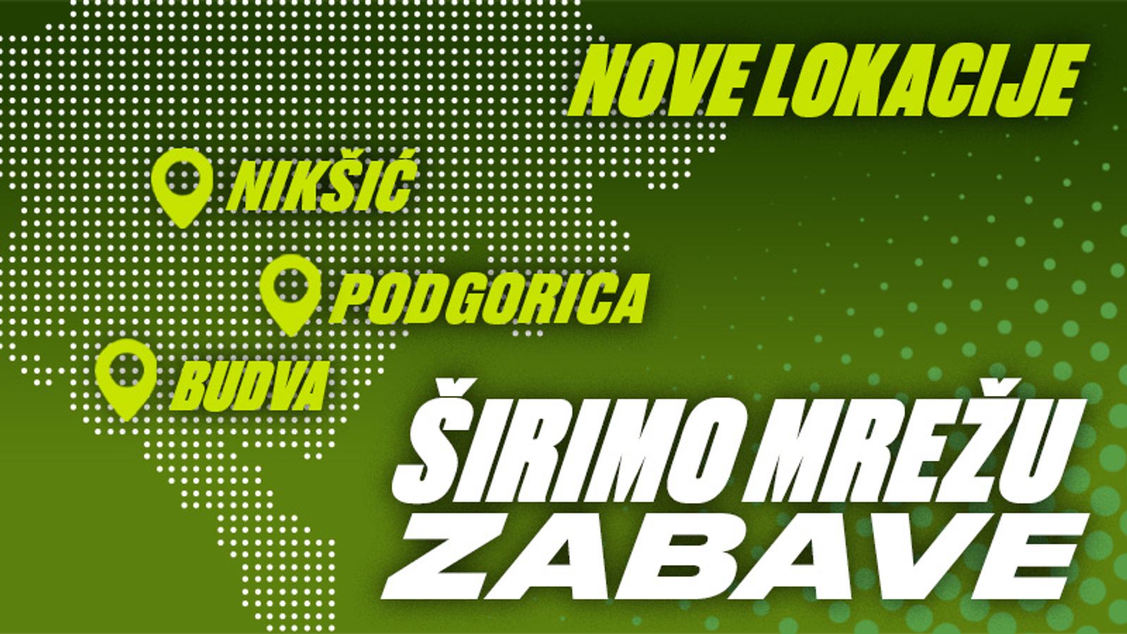 Čekamo te na novim lokacijama!