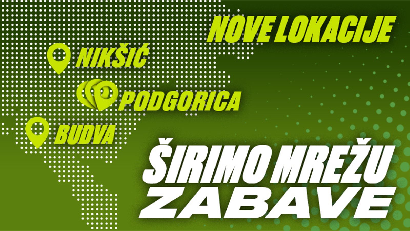 Čekamo te na novim lokacijama!