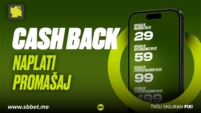 CASHBACK – NAPLATI PROMAŠAJ!
