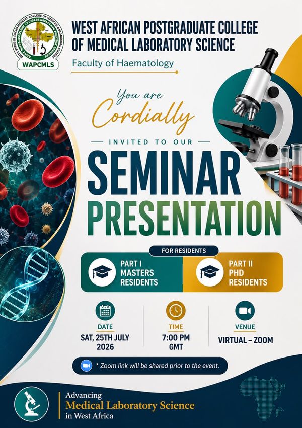 Faculty of Hematology seminar presentation – Portrait Flyer