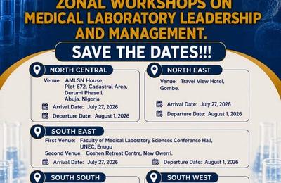 2026 Nigerian Chapter Zonal Workshops on Medical Laboratory Leadership and Management