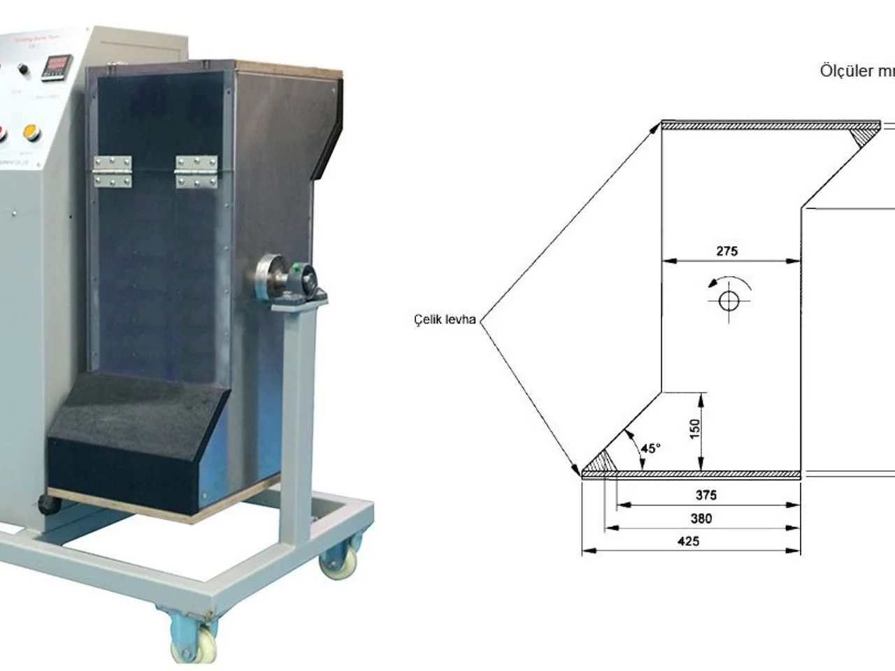 Tumbling Barrel Test Device