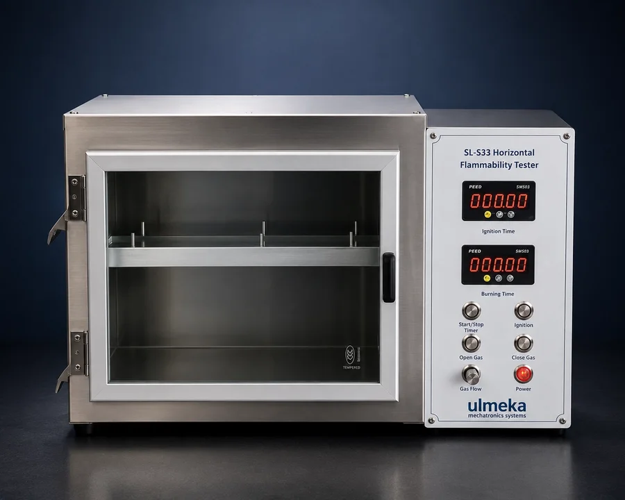 DIN 75200, Figure 5 Horizontal Flammability Test Apparatus