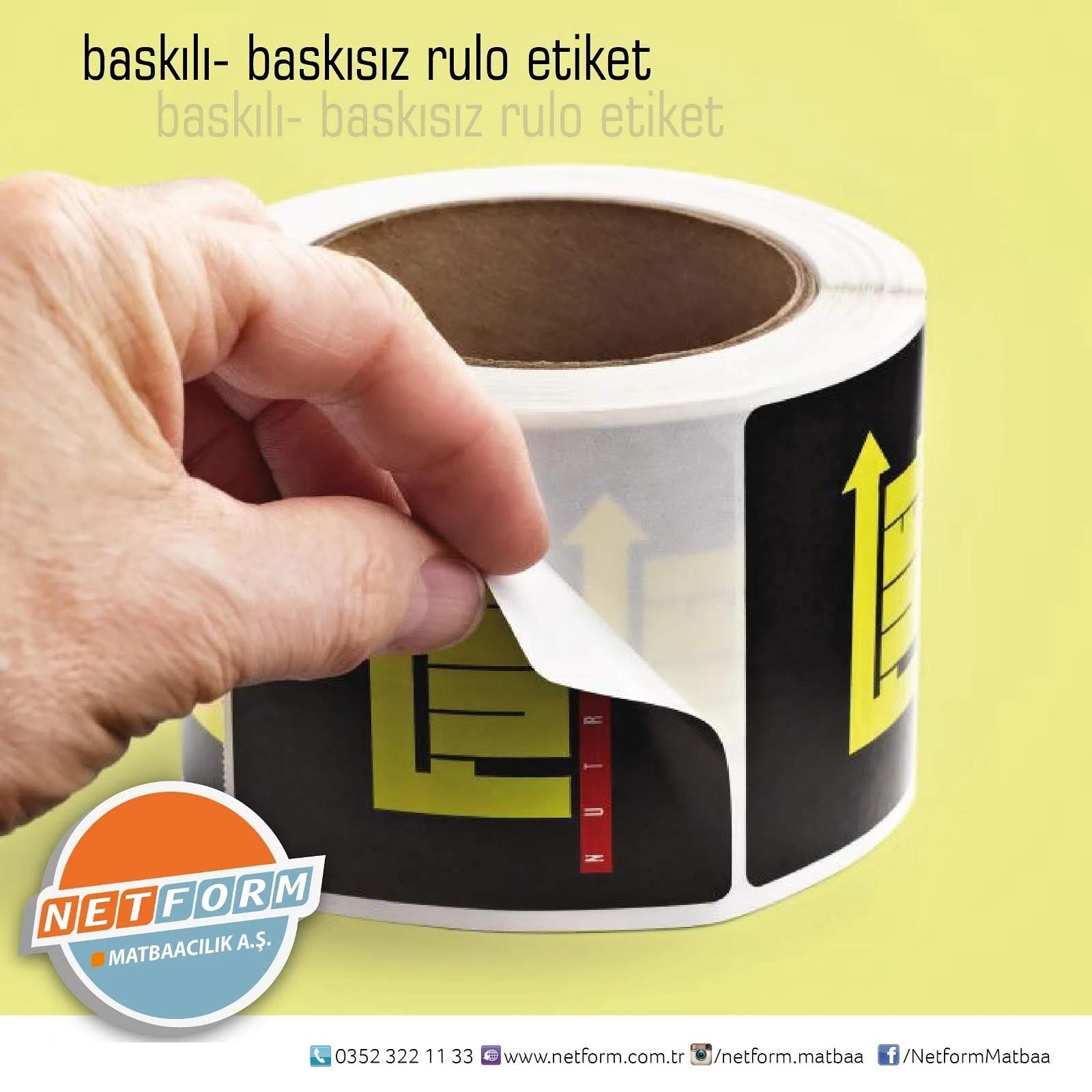Rulo etiket üretimi