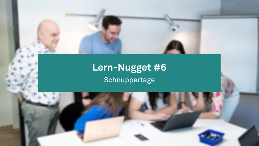 Lern-Nugget #6: Schnuppertage