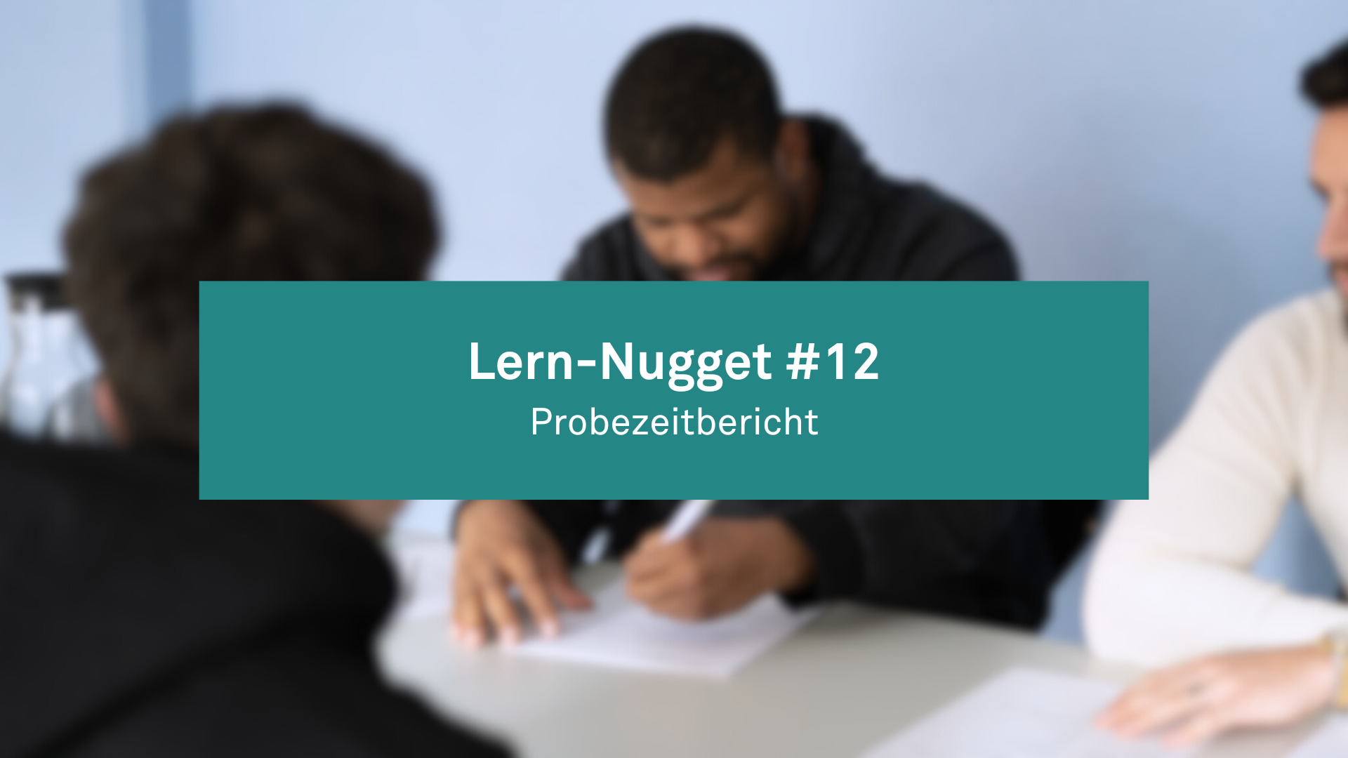 Lern-Nugget #12: Probezeitbericht