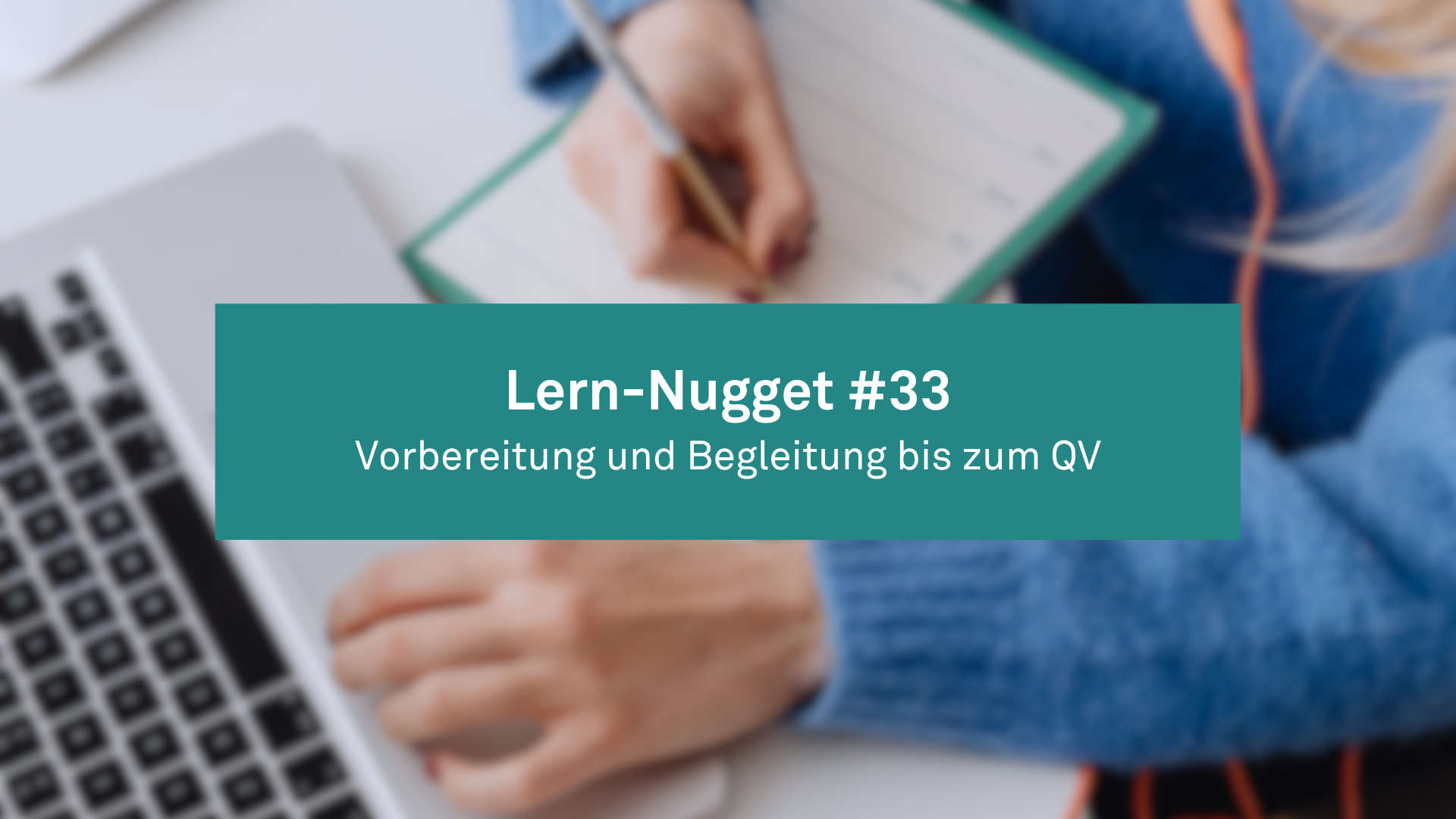 Lern-Nugget #33: Vorbereitung und Begleitung bis zum QV