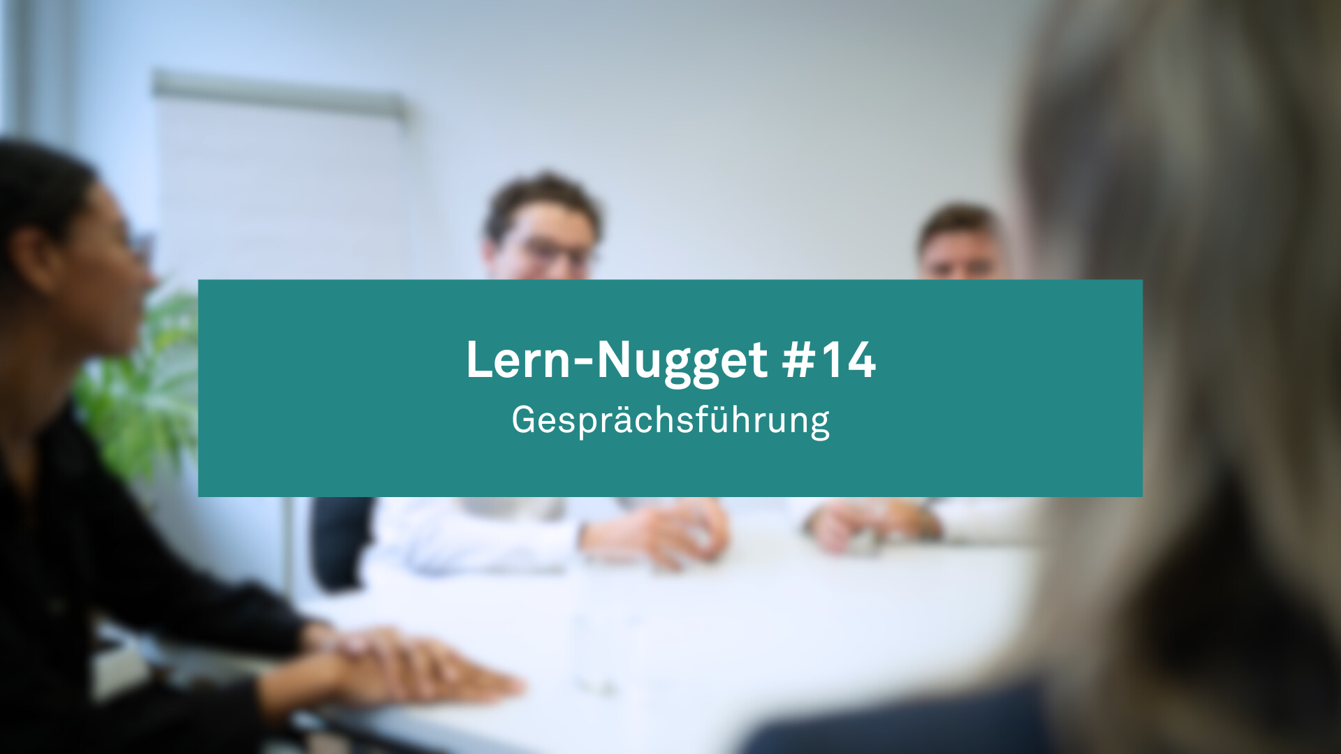 Lern-Nugget #14: Gesprächsführung - Am Beispiel Bildungsbericht
