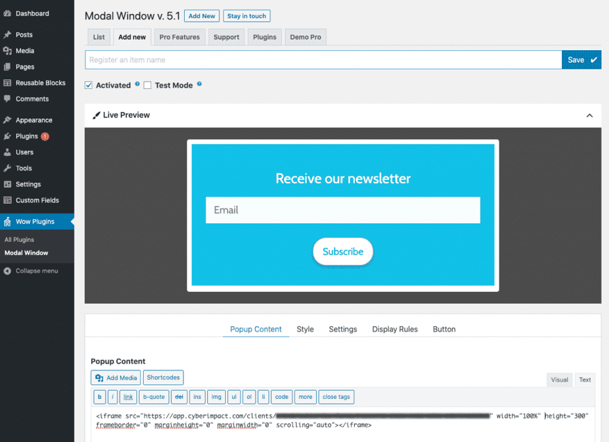 Wow PLugins - WordPress