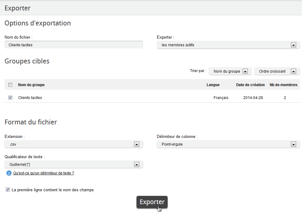 Export