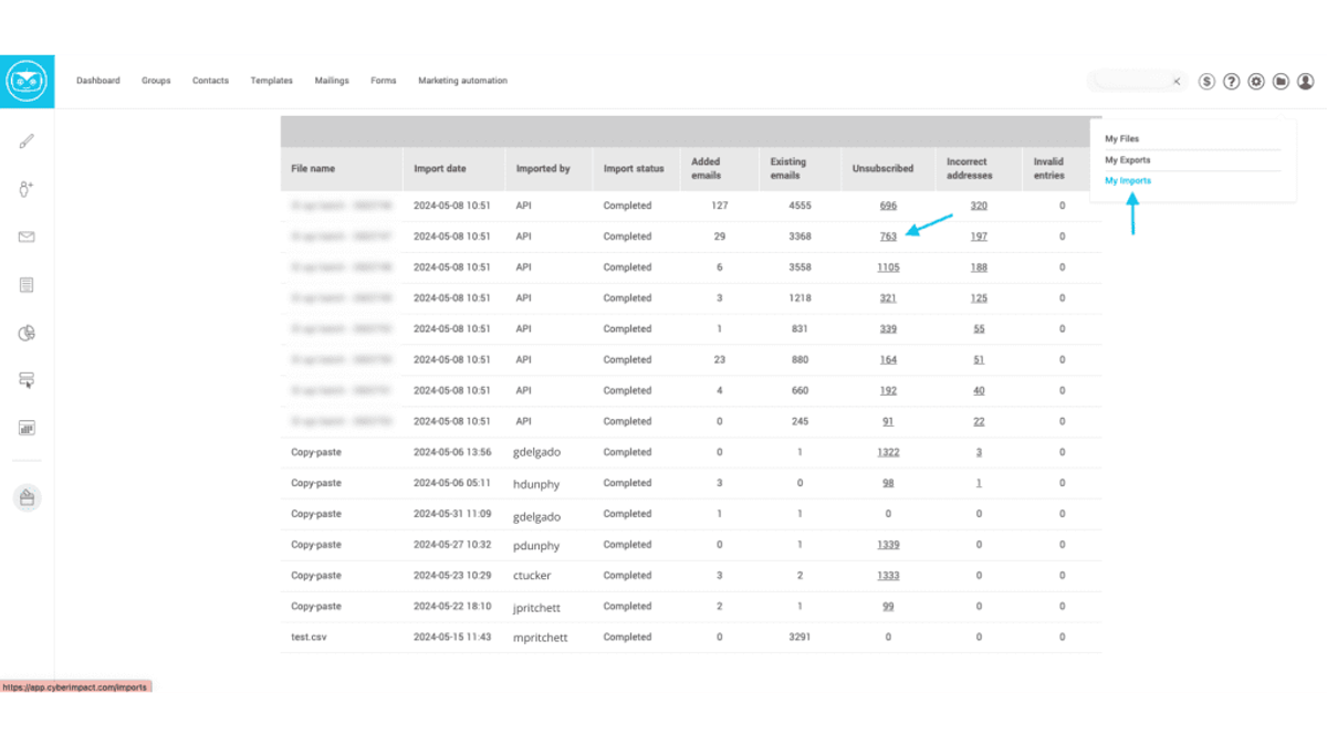 import-page-cyberimpact-new-feature