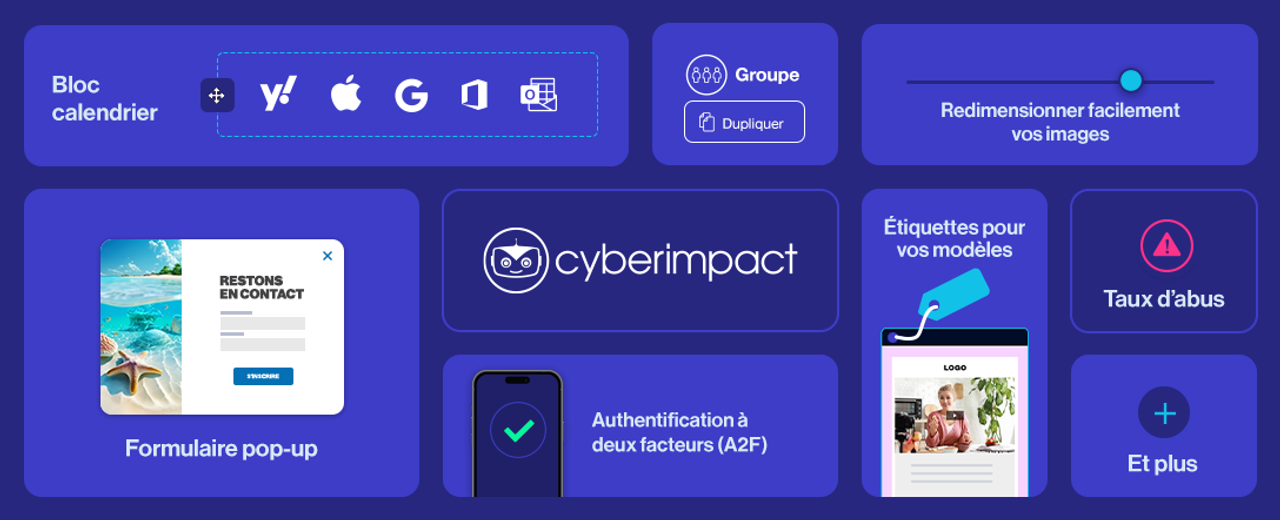 Cyberimpact 2024 : récapitulatif des nouvelles fonctionnalités à découvrir (jusqu’à présent)