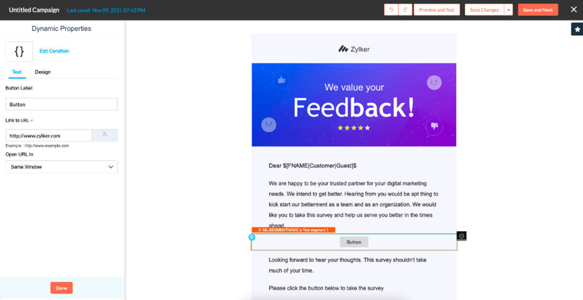 Zoho Campaign outil emailing gratuit