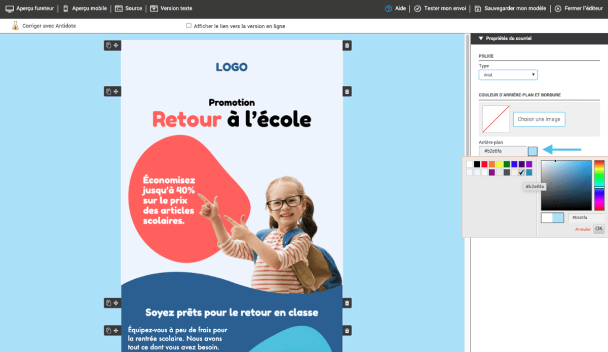 Modifier-la-couleur-arriere-plan-dans-un-courriel