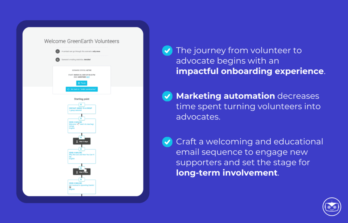 Email marketing strategies for non-profits to turn volunteers to advocates and donors
