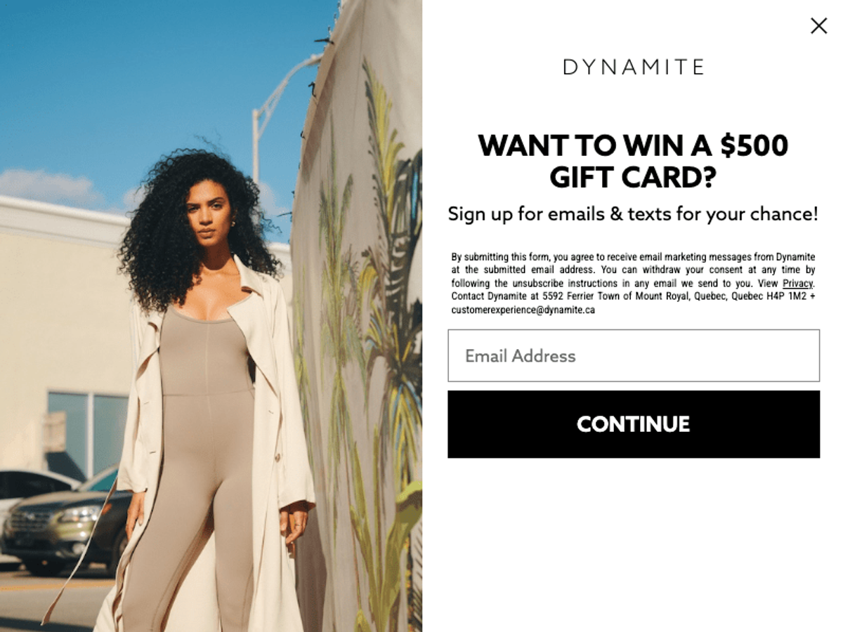 Giveaway-popup-form-example
