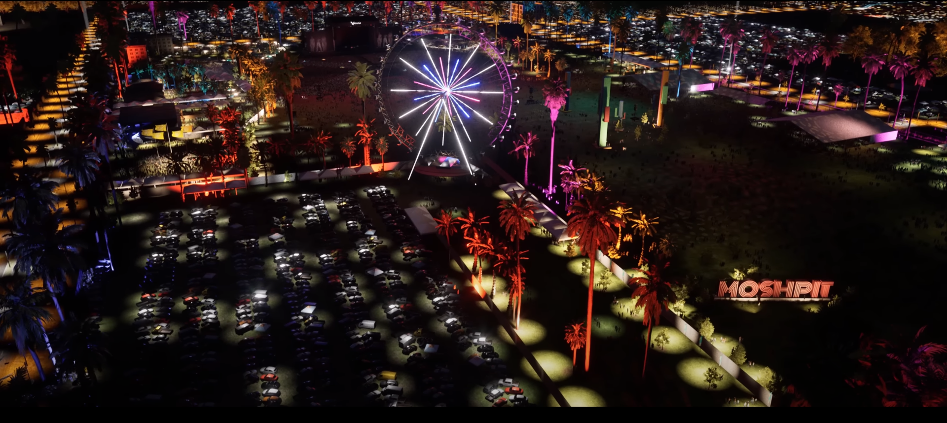 Drone view of Cochill venue