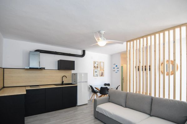 Kitchen and living area