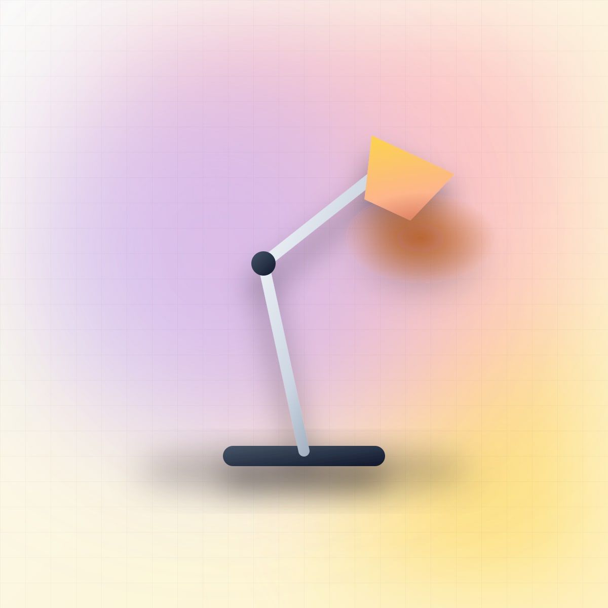 Polaris Desk Lamp, front view