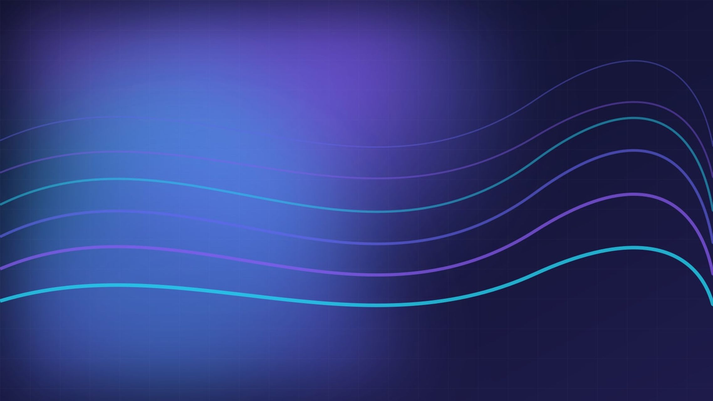 Layered wave lines in blue and violet