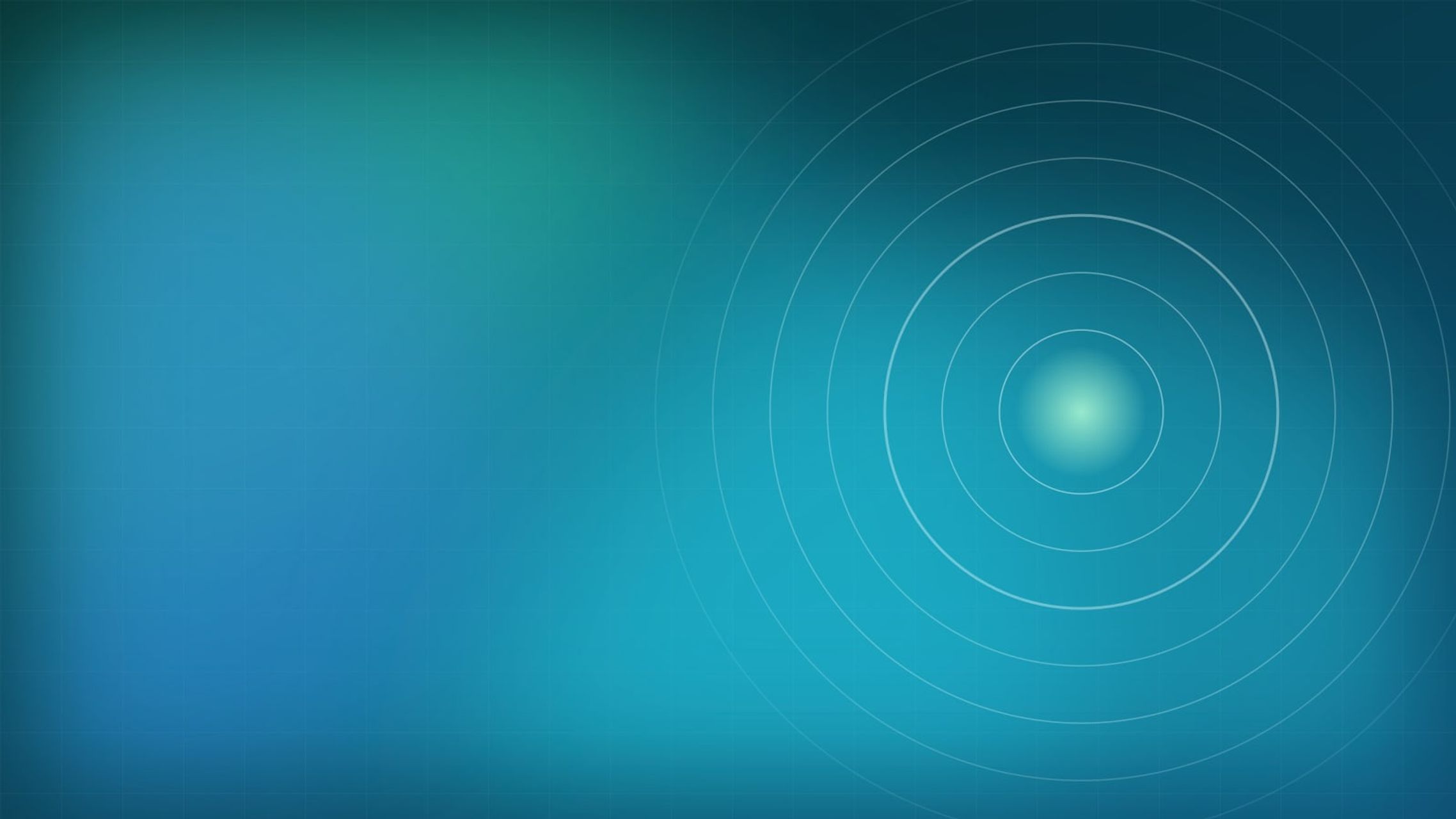Concentric circles on a deep teal background