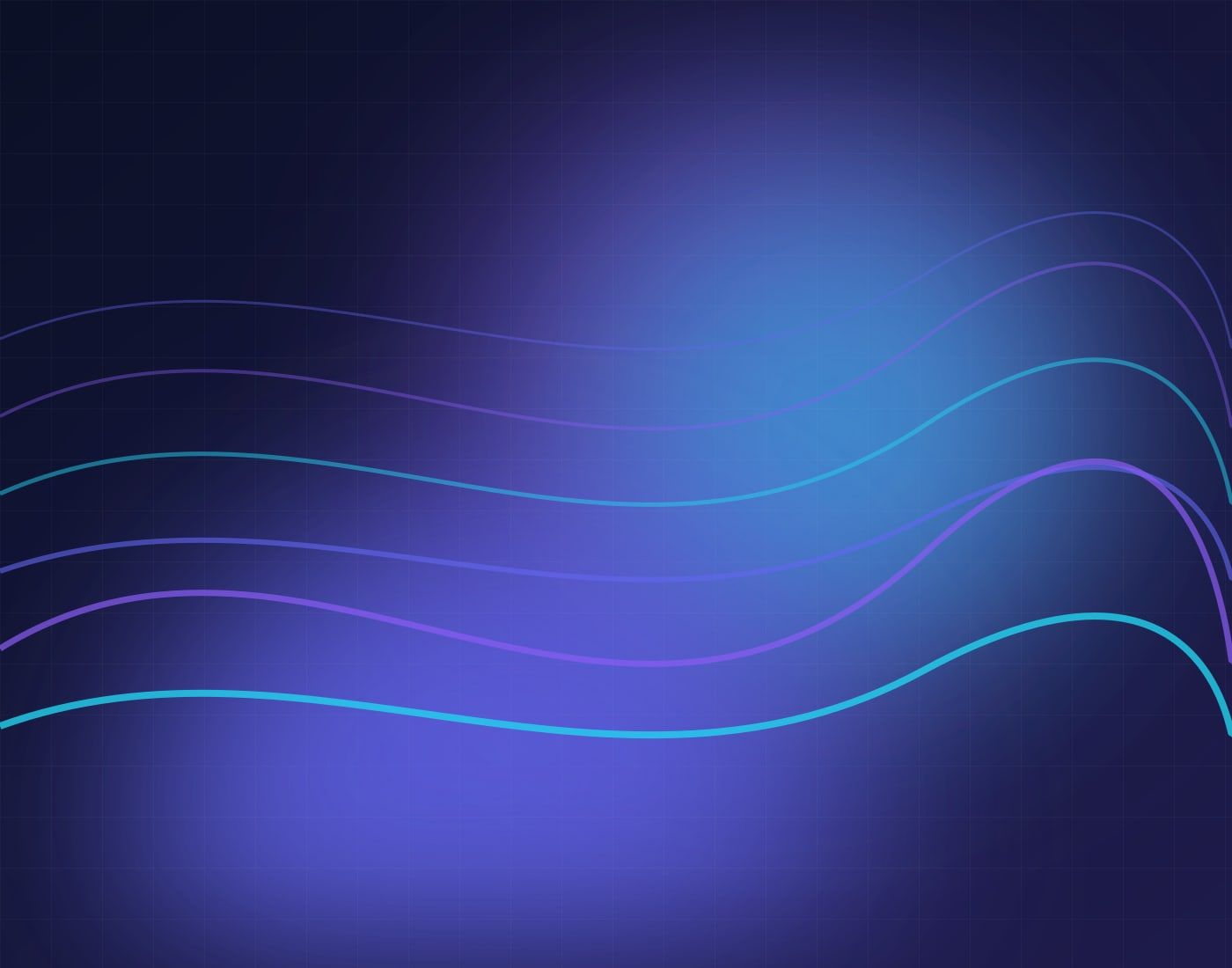 Layered waves in blue and violet