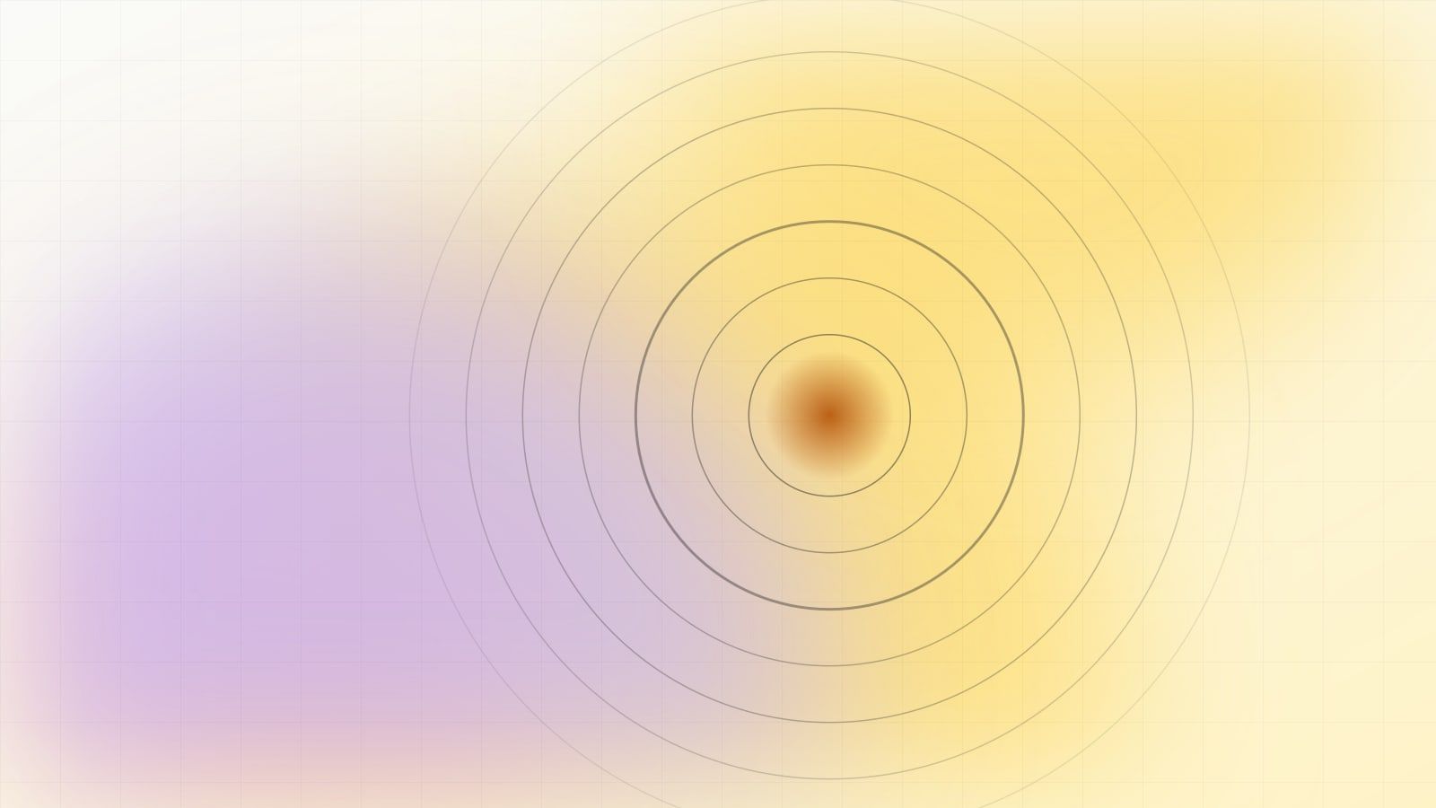 Concentric rings radiating from a warm glowing centre
