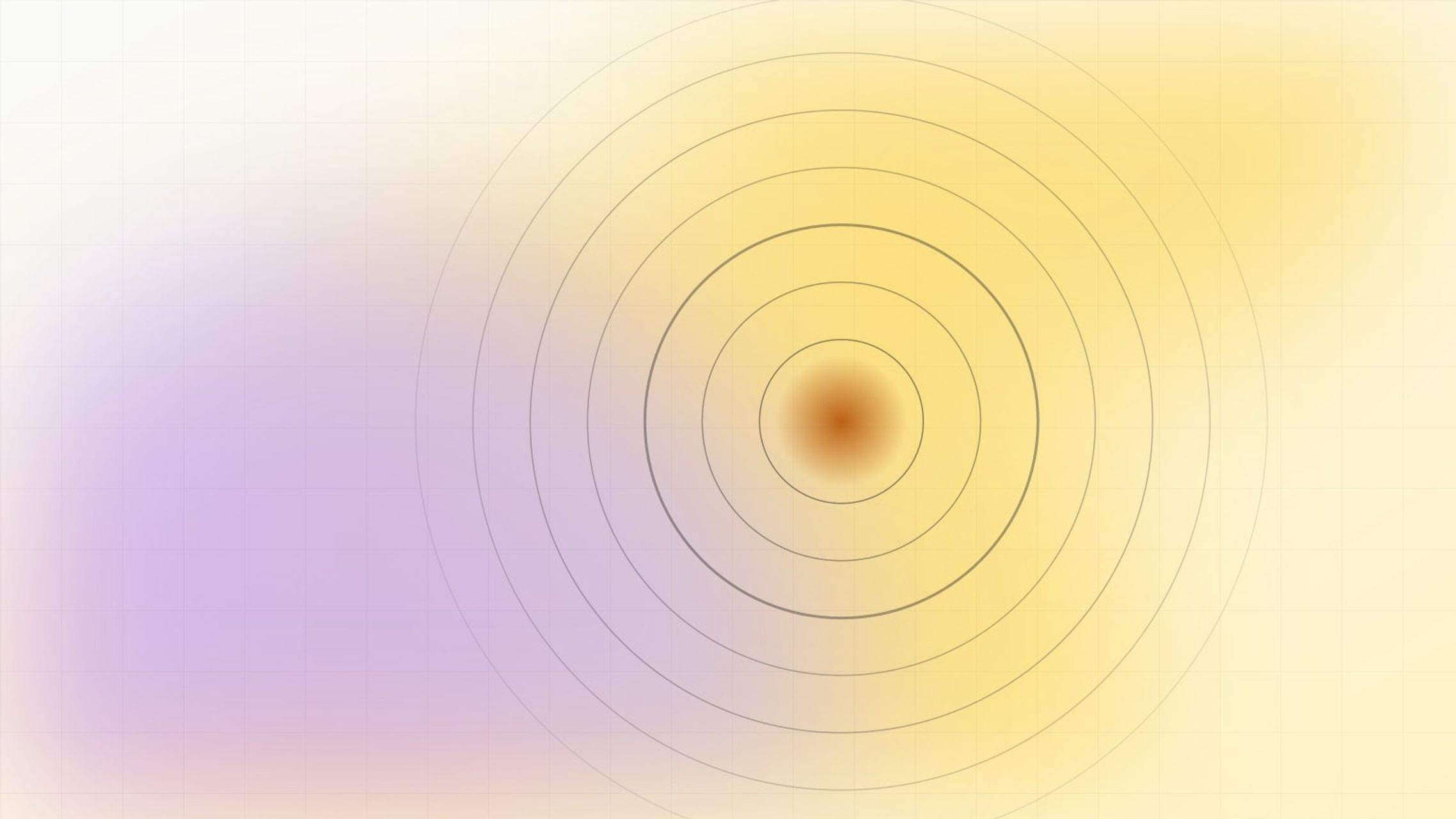 Concentric rings radiating from a warm glowing centre