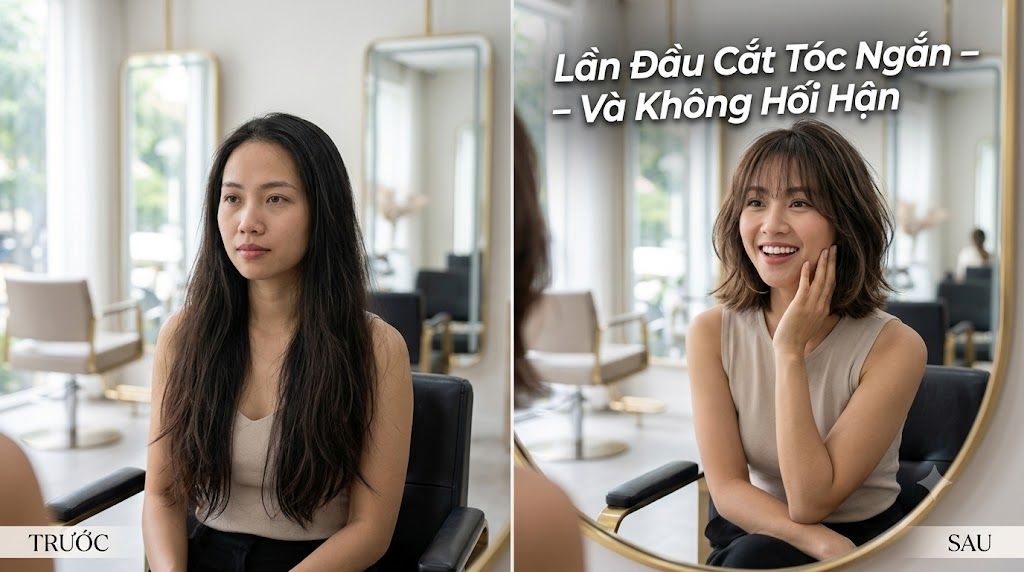 Ảnh bìa bài viết: Lần Đầu Cắt Tóc Ngắn: Quyết Định Khiến Khách Hàng Bất Ngờ